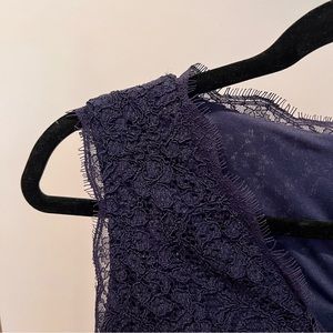 Adrianna Papell, Navy Blue Wedding Guest dress WORN ONCE